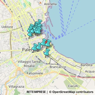 Mappa Via Lincoln, 90133 Palermo PA, Italia (1.68)