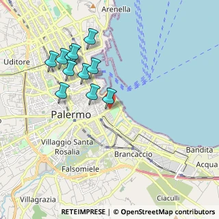 Mappa Via Lincoln, 90133 Palermo PA, Italia (2.06545)