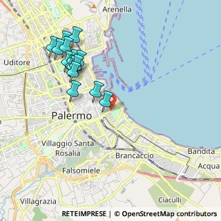Mappa Via Lincoln, 90133 Palermo PA, Italia (2.36933)