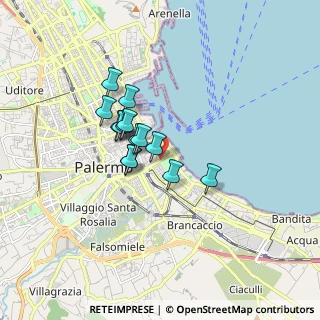 Mappa Via Lincoln, 90133 Palermo PA, Italia (1.31857)