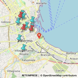 Mappa Via Lincoln, 90133 Palermo PA, Italia (2.50273)