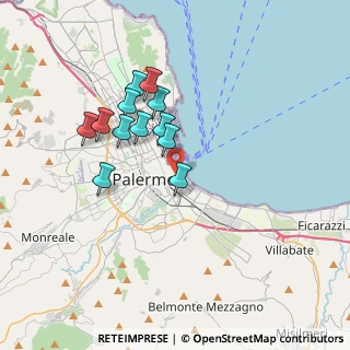 Mappa Via Lincoln, 90133 Palermo PA, Italia (3.4125)