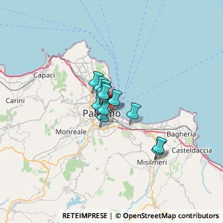 Mappa Via Lincoln, 90133 Palermo PA, Italia (4.22167)