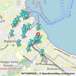 Mappa Via Lincoln, 90133 Palermo PA, Italia (1.147)