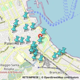 Mappa Via Lincoln, 90133 Palermo PA, Italia (1.142)