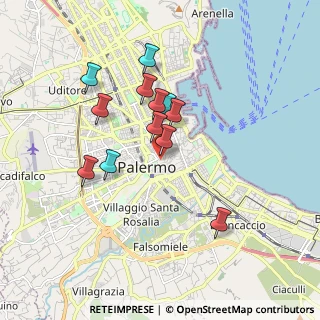 Mappa Via Pietro Novelli, 90134 Palermo PA, Italia (1.71583)