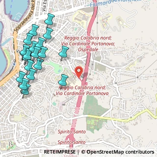 Mappa Via Vallone Petrara, 89122 Reggio di Calabria RC, Italia (0.777)
