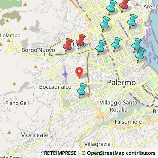 Mappa Via Carlo del Prete, 90135 Palermo PA, Italia (3.00818)