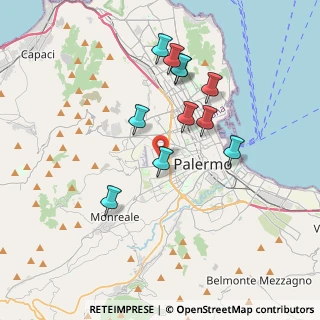 Mappa Via Carlo del Prete, 90135 Palermo PA, Italia (3.75909)