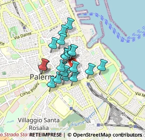 Mappa P.za del SS. Quaranta Martiri al Casalotto, 90134 Palermo PA, Italia (0.611)