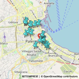 Mappa P.za del SS. Quaranta Martiri al Casalotto, 90134 Palermo PA, Italia (1.41)