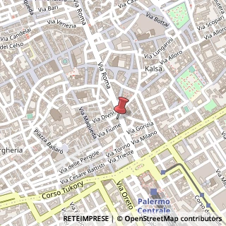 Mappa Via Roma, 62, 90133 Palermo, Palermo (Sicilia)