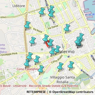 Mappa Via Scipione di Castro, 90134 Palermo PA, Italia (1.19)