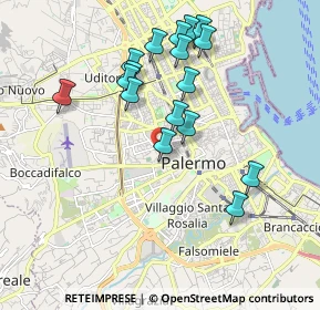 Mappa Via Scipione di Castro, 90134 Palermo PA, Italia (2.05765)