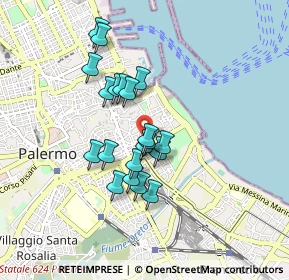 Mappa Via Carlo Botta, 90133 Palermo PA, Italia (0.78)