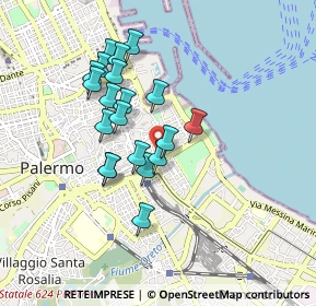 Mappa Via Carlo Botta, 90133 Palermo PA, Italia (0.846)