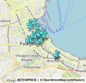 Mappa Via Carlo Botta, 90133 Palermo PA, Italia (1.19313)