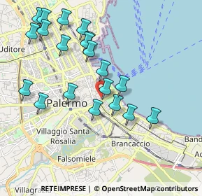 Mappa Via Carlo Botta, 90133 Palermo PA, Italia (2.2465)