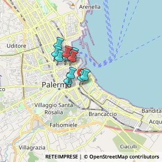 Mappa Via Gaet Filangeri, 90133 Palermo PA, Italia (1.20182)