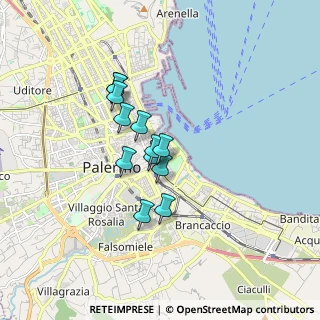 Mappa Via Gaet Filangeri, 90133 Palermo PA, Italia (1.34333)