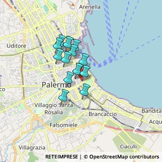 Mappa Via Gaet Filangeri, 90133 Palermo PA, Italia (1.32133)
