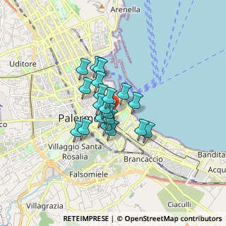 Mappa Piazza Magione, 90133 Palermo PA, Italia (1.168)