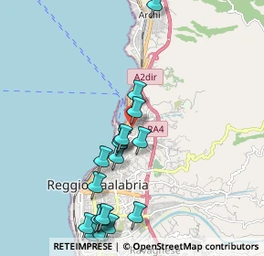 Mappa Via Amerigo Vespucci, 89123 Reggio di Calabria RC, Italia (2.50778)