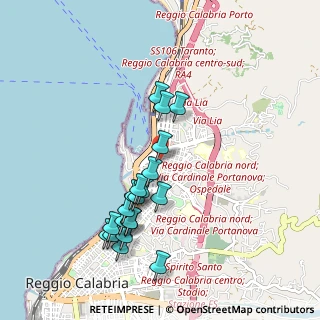 Mappa Via Georgia, 89123 Reggio di Calabria RC, Italia (1.061)