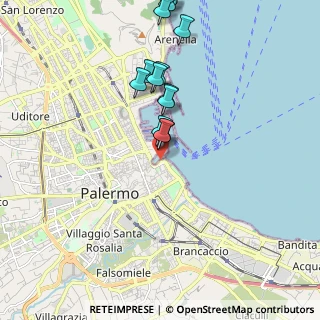 Mappa Piazzetta Aldo Tabascio, 90133 Palermo PA, Italia (2.29714)