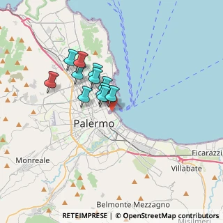 Mappa Piazzetta Aldo Tabascio, 90133 Palermo PA, Italia (2.83909)