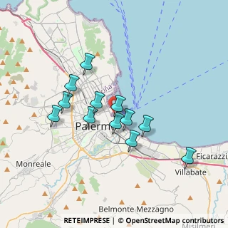 Mappa Piazzetta Aldo Tabascio, 90133 Palermo PA, Italia (3.36)