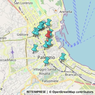 Mappa Via Tripoli, 90138 Palermo PA, Italia (1.42769)