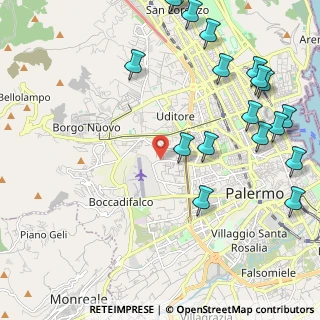 Mappa 90135 Palermo PA, Italia (3.16889)
