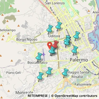 Mappa 90135 Palermo PA, Italia (1.84286)