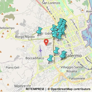 Mappa 90135 Palermo PA, Italia (1.84158)