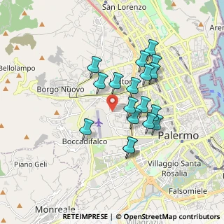 Mappa 90135 Palermo PA, Italia (1.64222)