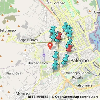 Mappa 90135 Palermo PA, Italia (1.634)