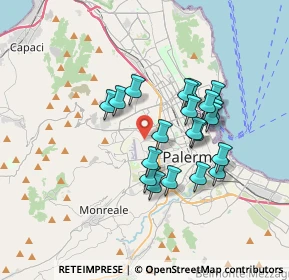 Mappa 90135 Palermo PA, Italia (3.2535)