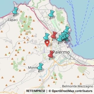 Mappa 90135 Palermo PA, Italia (3.83333)