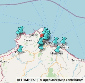 Mappa 90135 Palermo PA, Italia (9.81286)