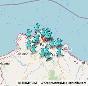 Mappa 90135 Palermo PA, Italia (9.433)