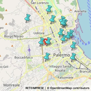 Mappa Via Ruggerone da Palermo, 90135 Palermo PA, Italia (2.23867)