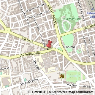 Mappa Via Perpignano, 9, 90121 Palermo, Palermo (Sicilia)