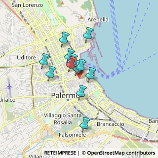 Mappa 90141, 90133 Palermo PA, Italia (1.42417)