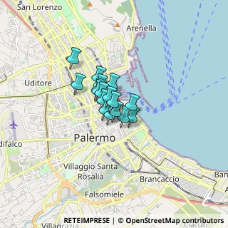 Mappa 90141, 90133 Palermo PA, Italia (0.89412)