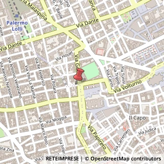 Mappa Via Giovanni Pacini, 6, 90100 Palermo, Palermo (Sicilia)