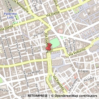 Mappa Piazza Orlando Vittorio Emanuele, 33, 90138 Palermo, Palermo (Sicilia)
