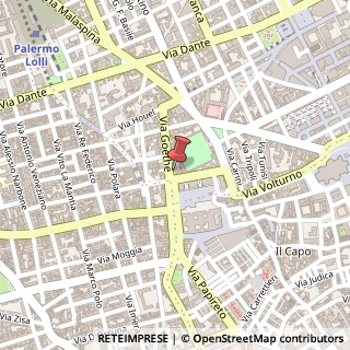 Mappa Via Goethe, 1, 90138 Palermo, Palermo (Sicilia)