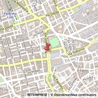 Mappa Piazza Orlando Vittorio Emanuele, 6, 90138 Palermo, Palermo (Sicilia)