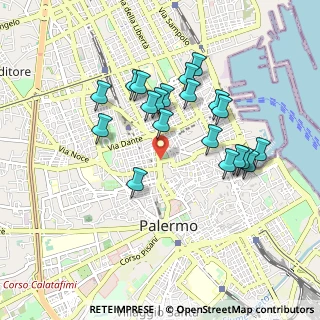 Mappa Piazza Orlando Vittorio Emanuele, 90138 Palermo PA, Italia (0.942)